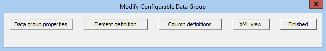 Modify Device Specific Data Group dialog box